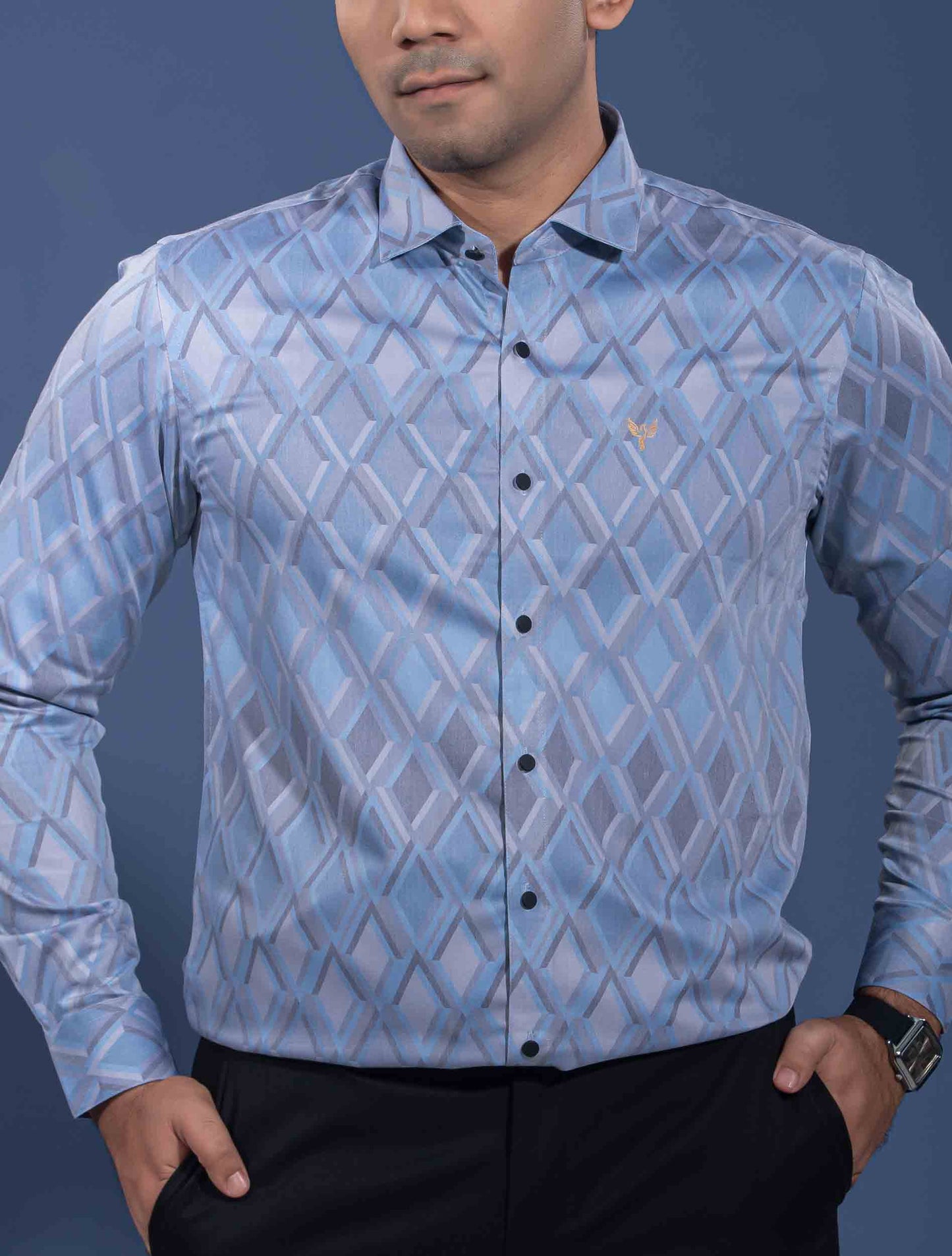 Sky diamond printed premium full sleeve