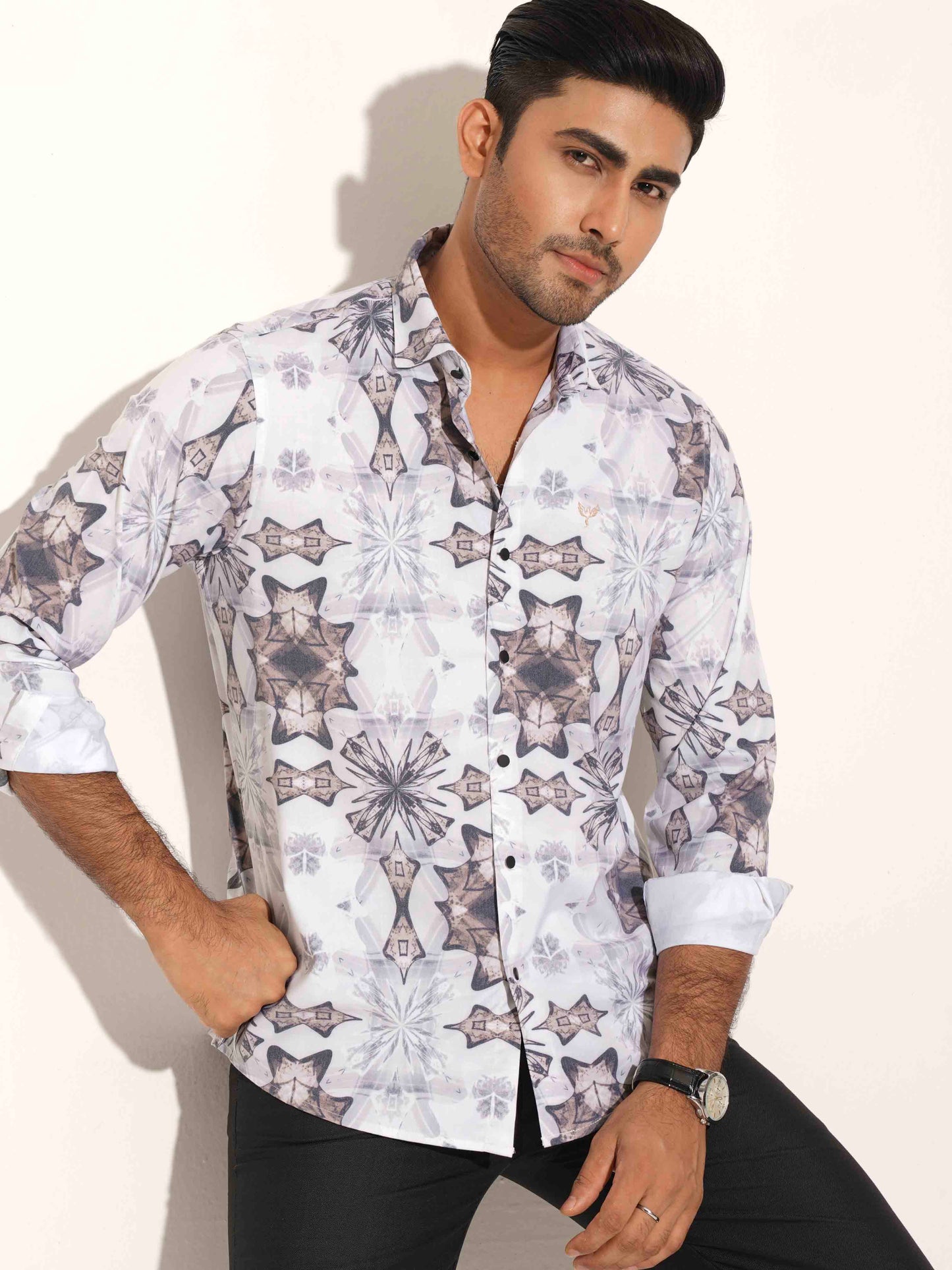 Off-White Trippy Printed premium full sleeve shirt