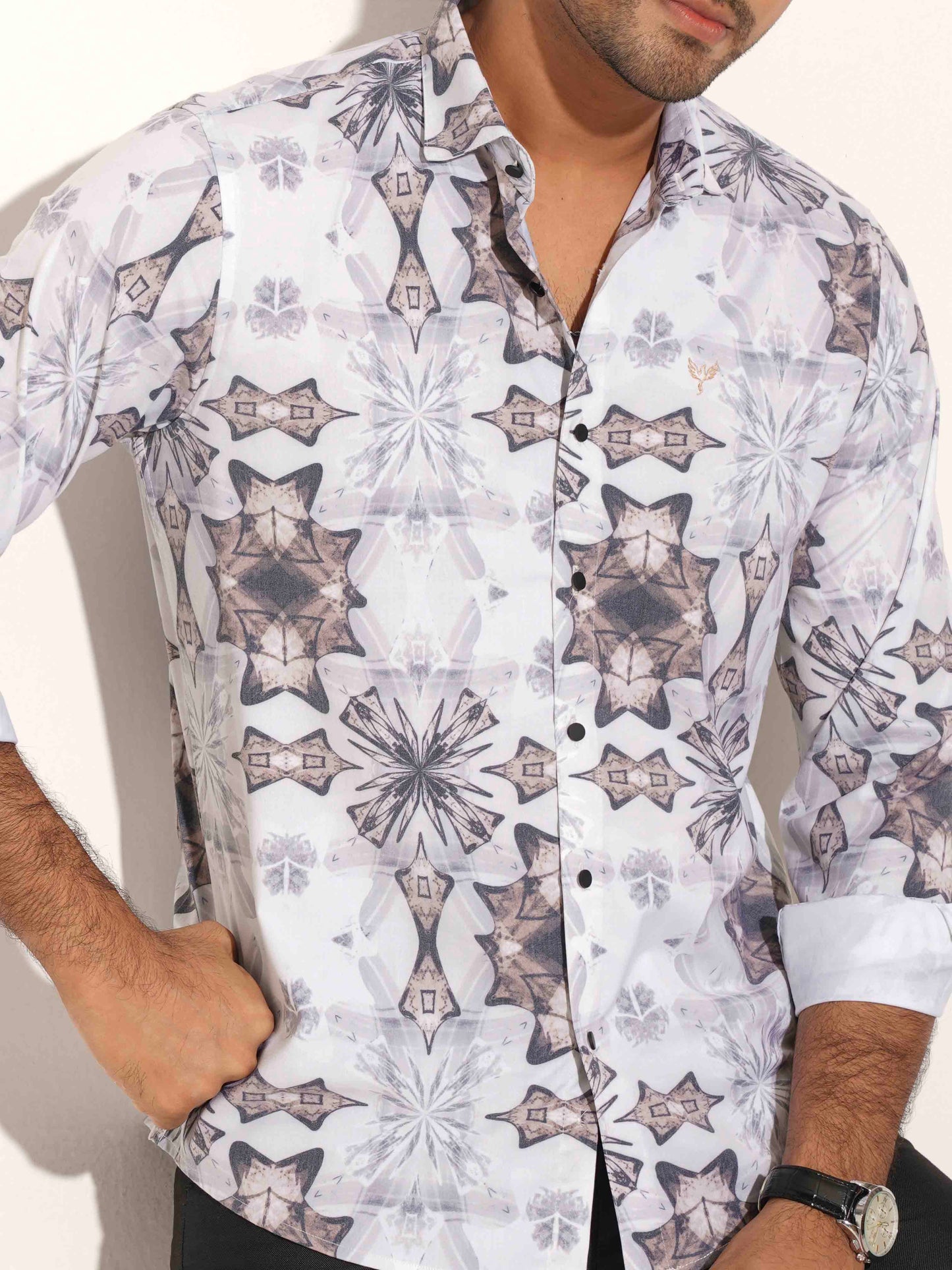 Off-White Trippy Printed premium full sleeve shirt