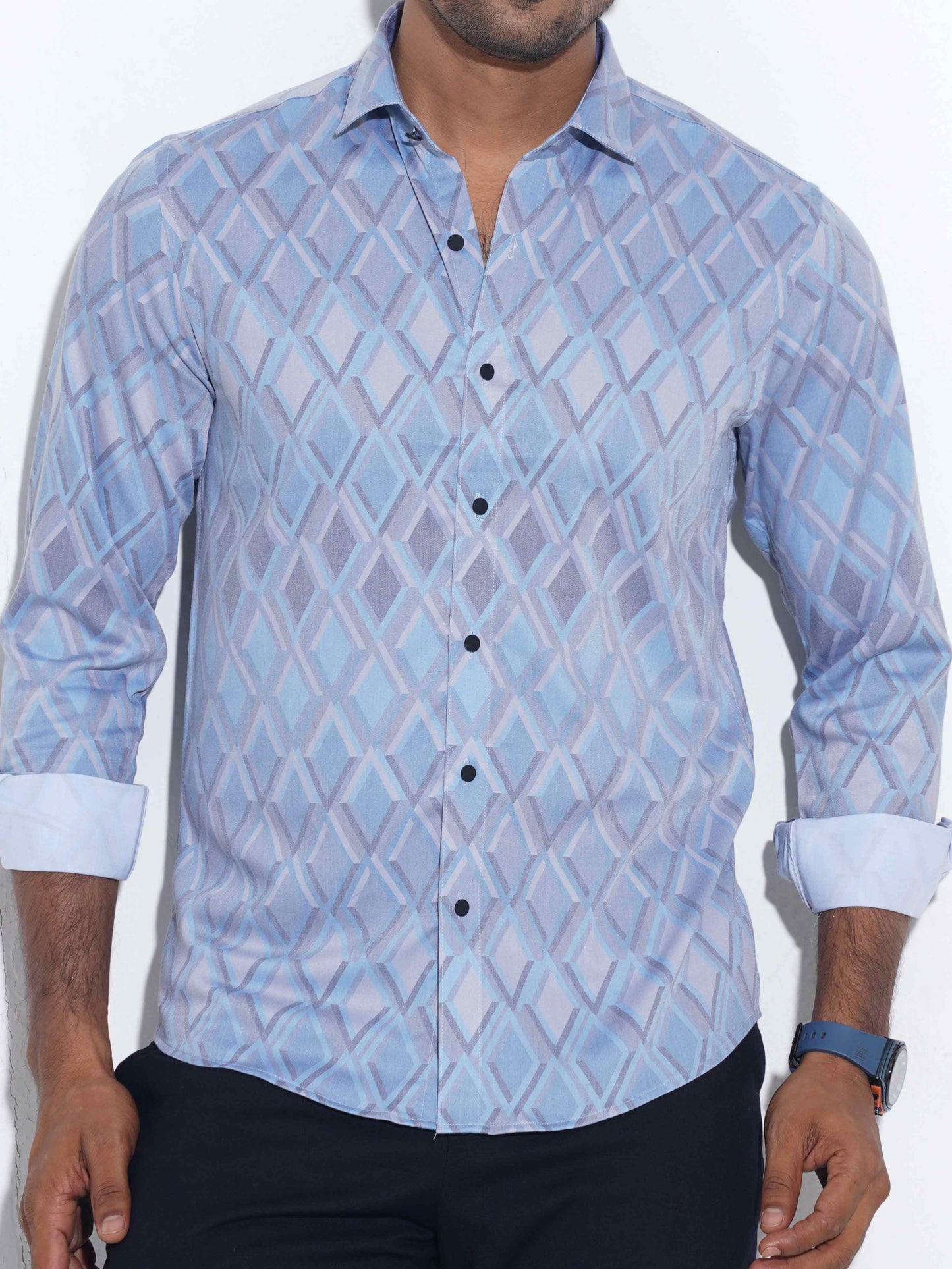 Sky diamond printed premium full sleeve