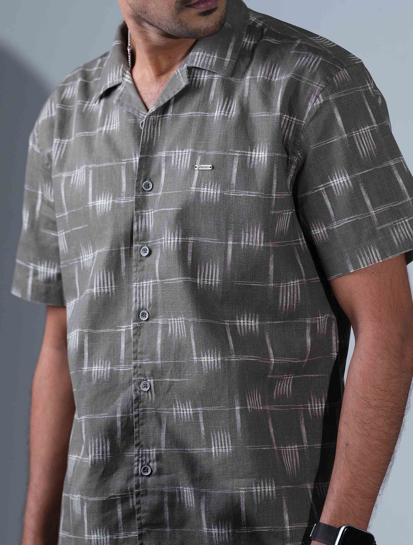 Olive stripe pattern printed premium Havana