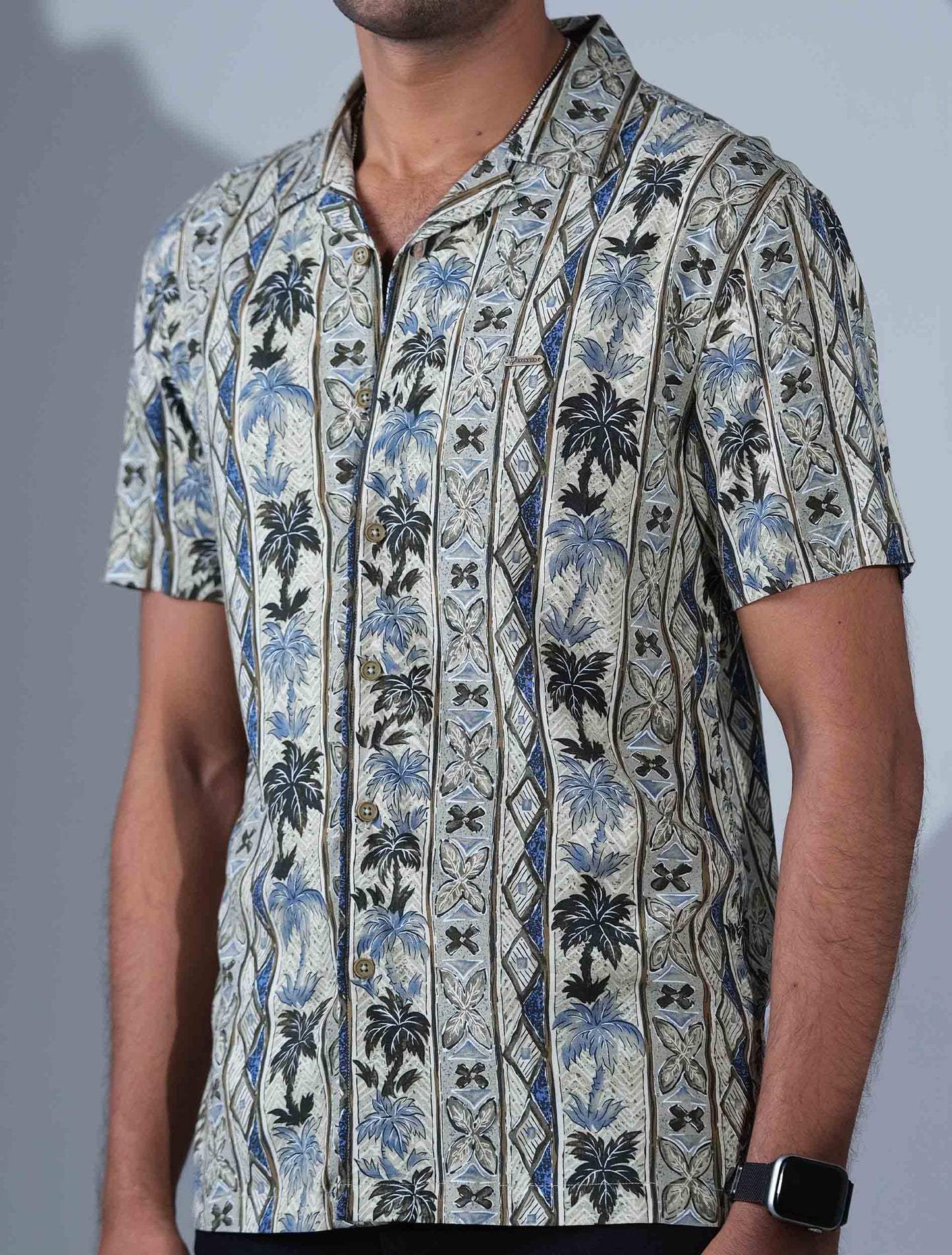 Coconut vintage Painting Printed premium havana shirt