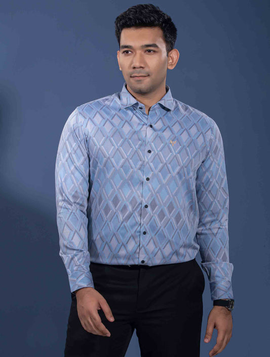 Sky diamond printed premium full sleeve