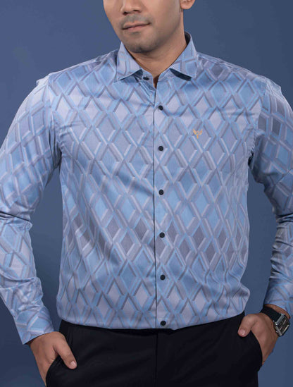 Sky diamond printed premium full sleeve