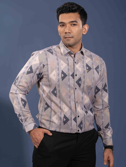 Tan Black arrow printed premium full sleeve
