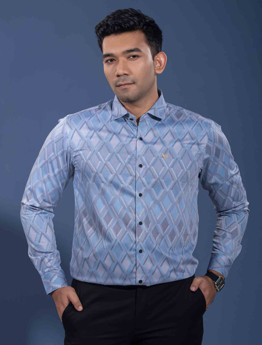 Sky diamond printed premium full sleeve