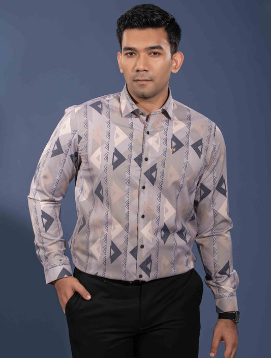 Tan Black arrow printed premium full sleeve