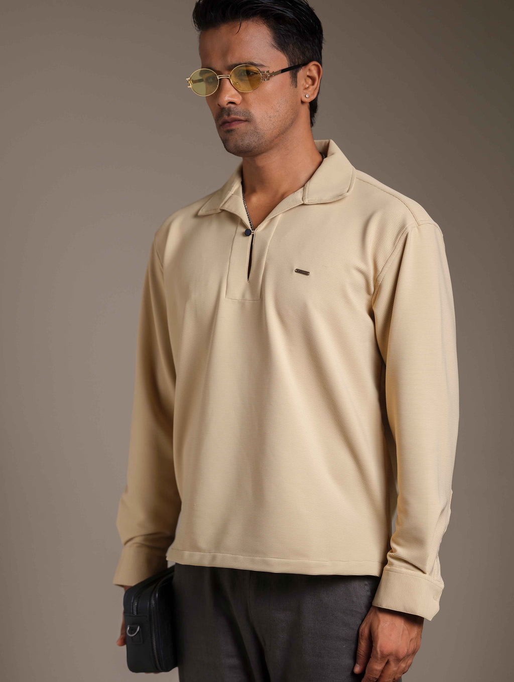Cream Casual Shirt