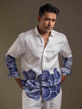 White Circle printed casual shirt