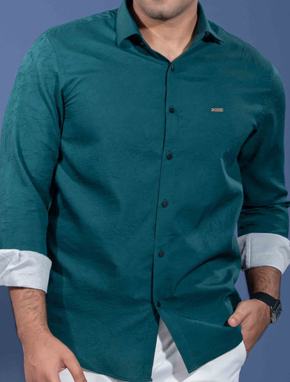 Castleton Green texture viscos premium shirt