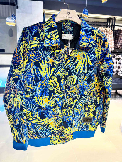 Colorful Aquatic printed premium jacket