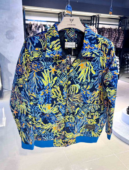 Colorful Aquatic printed premium jacket