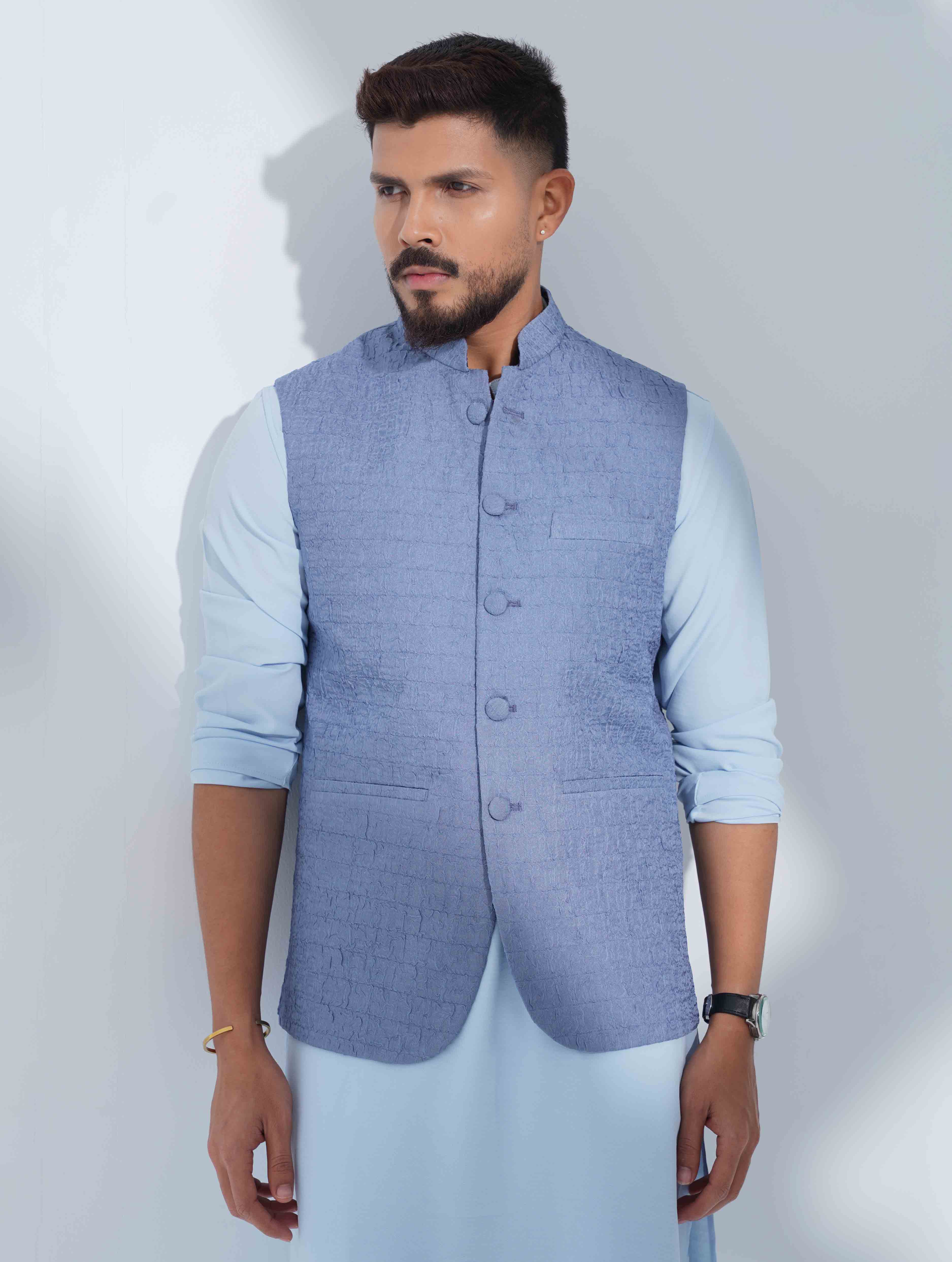 Steel Blue Texture Premium Koti