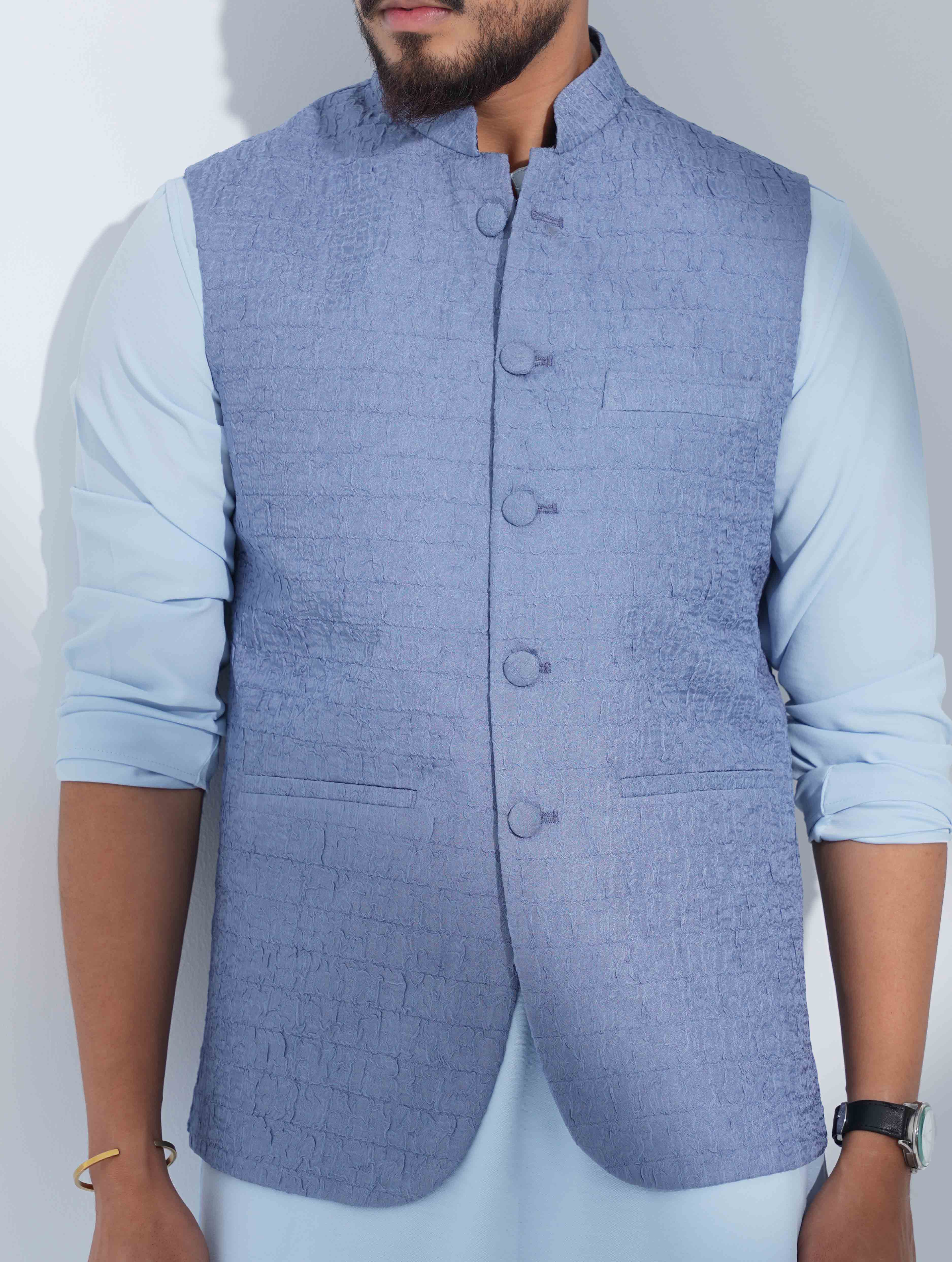 Steel Blue Texture Premium Koti