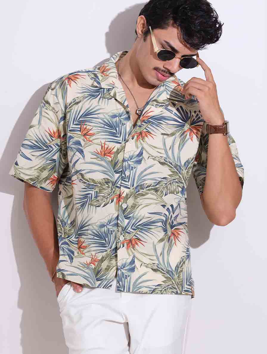 Multicolor Drop shoulder havana shirts