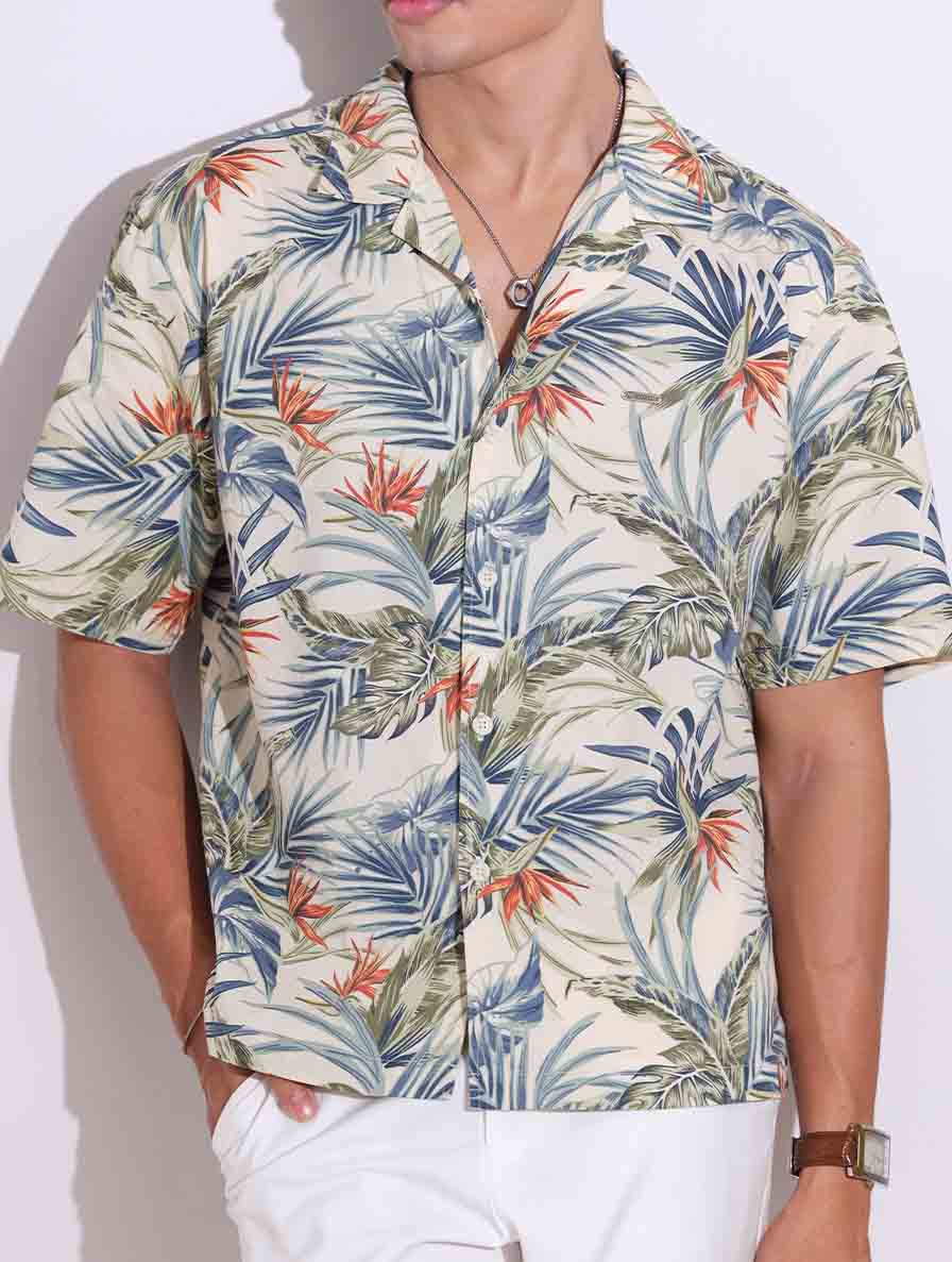 Multicolor Drop shoulder havana shirts