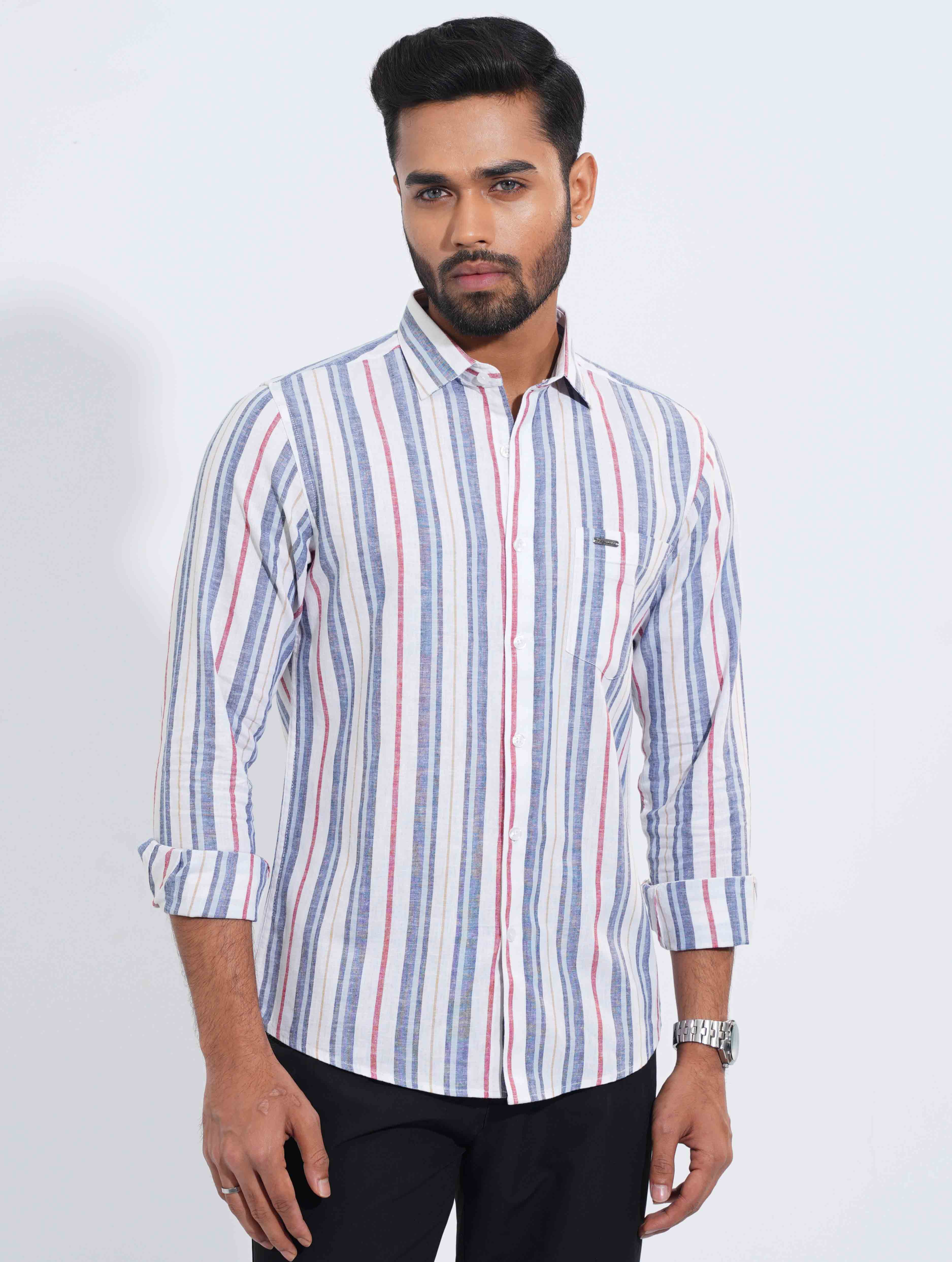 Multicolor remi cotton full sleeve shirt