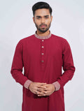 Burgundy Color Signature Embroidery Panjabi