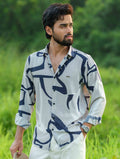 Ash Blue printed full sleeve shirt