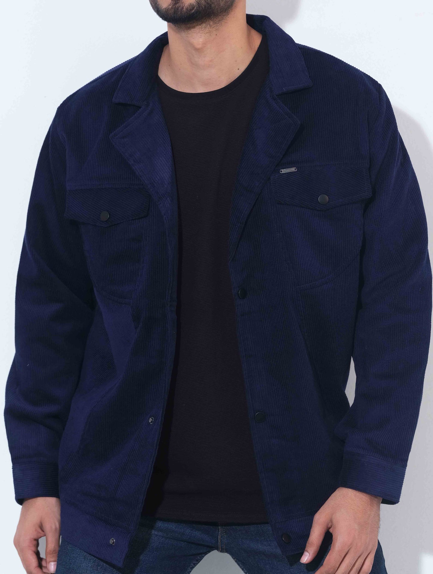 Blue Cord premium double pocket jacket