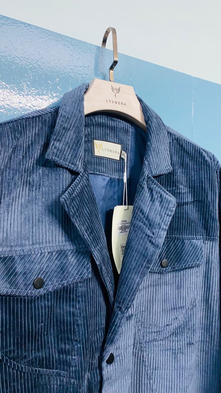 Grey Cord premium double pocket jacket