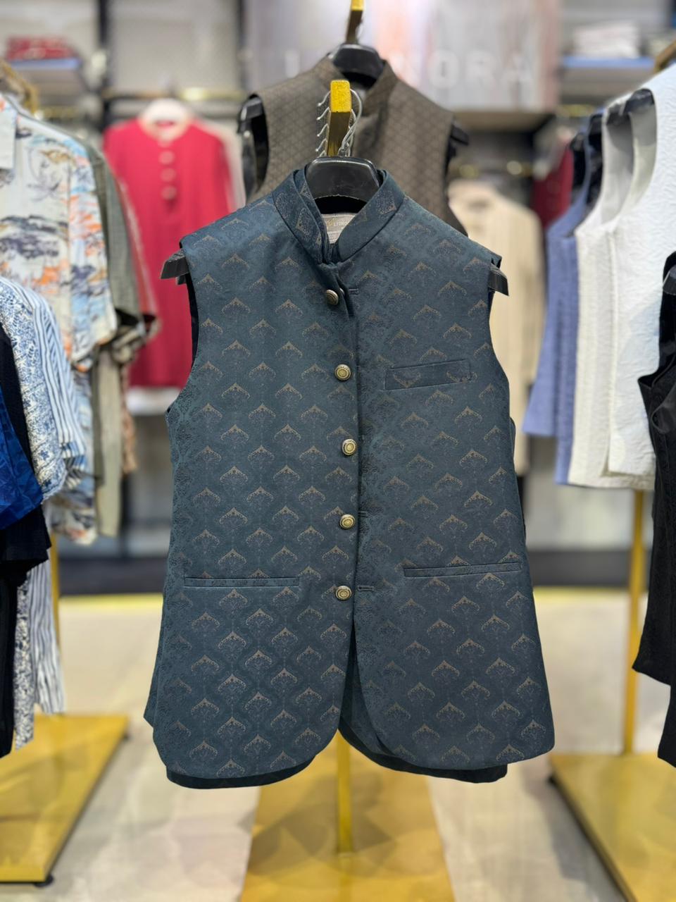 Sea green printed Premium Koti