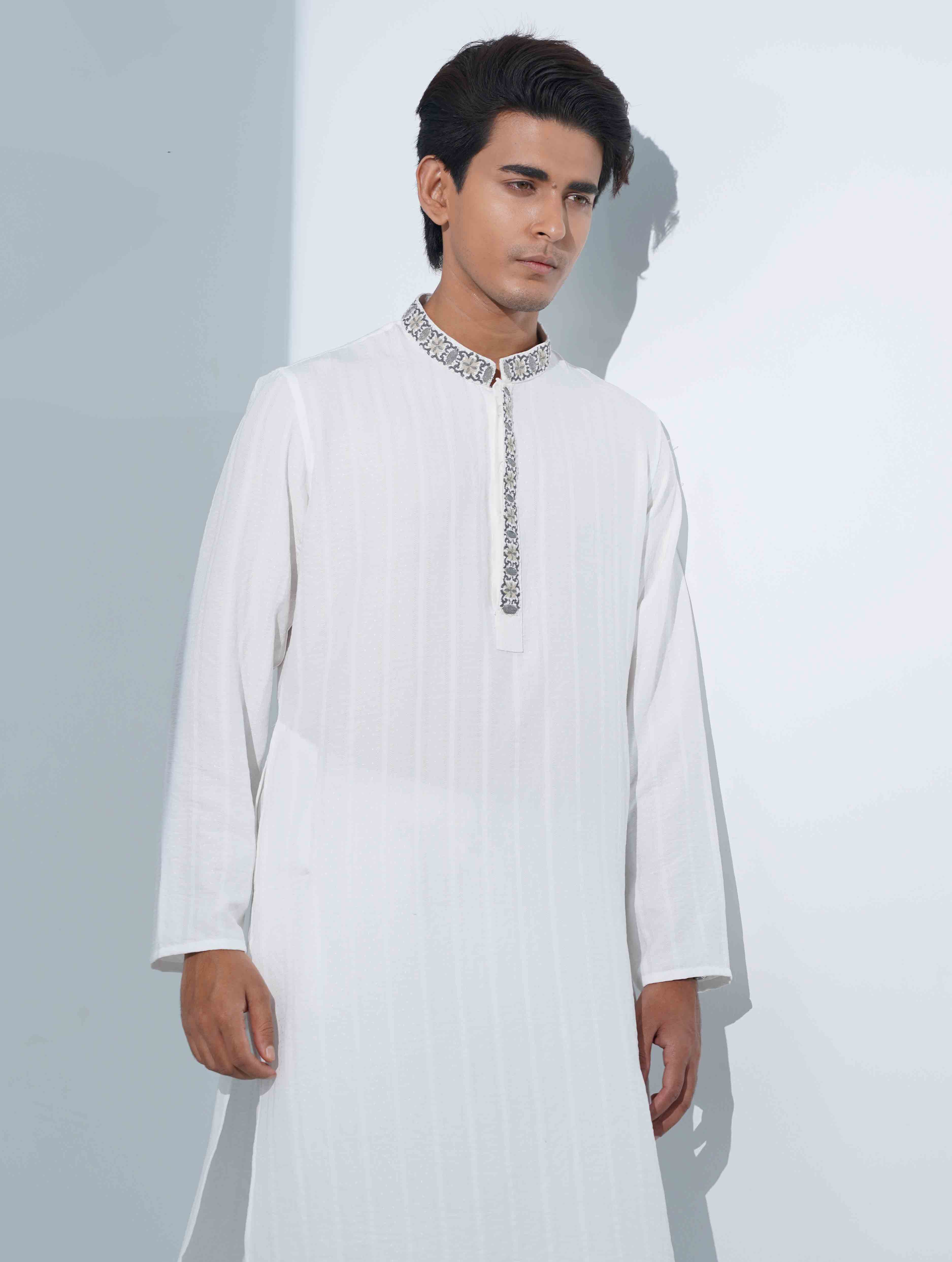White premium panjabi