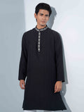 Black Neckline Stone Work Panjabi