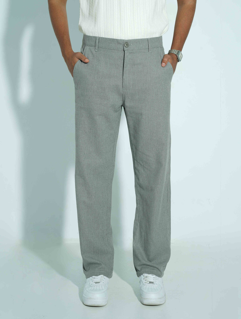 Deep Ash Texture formal Pant