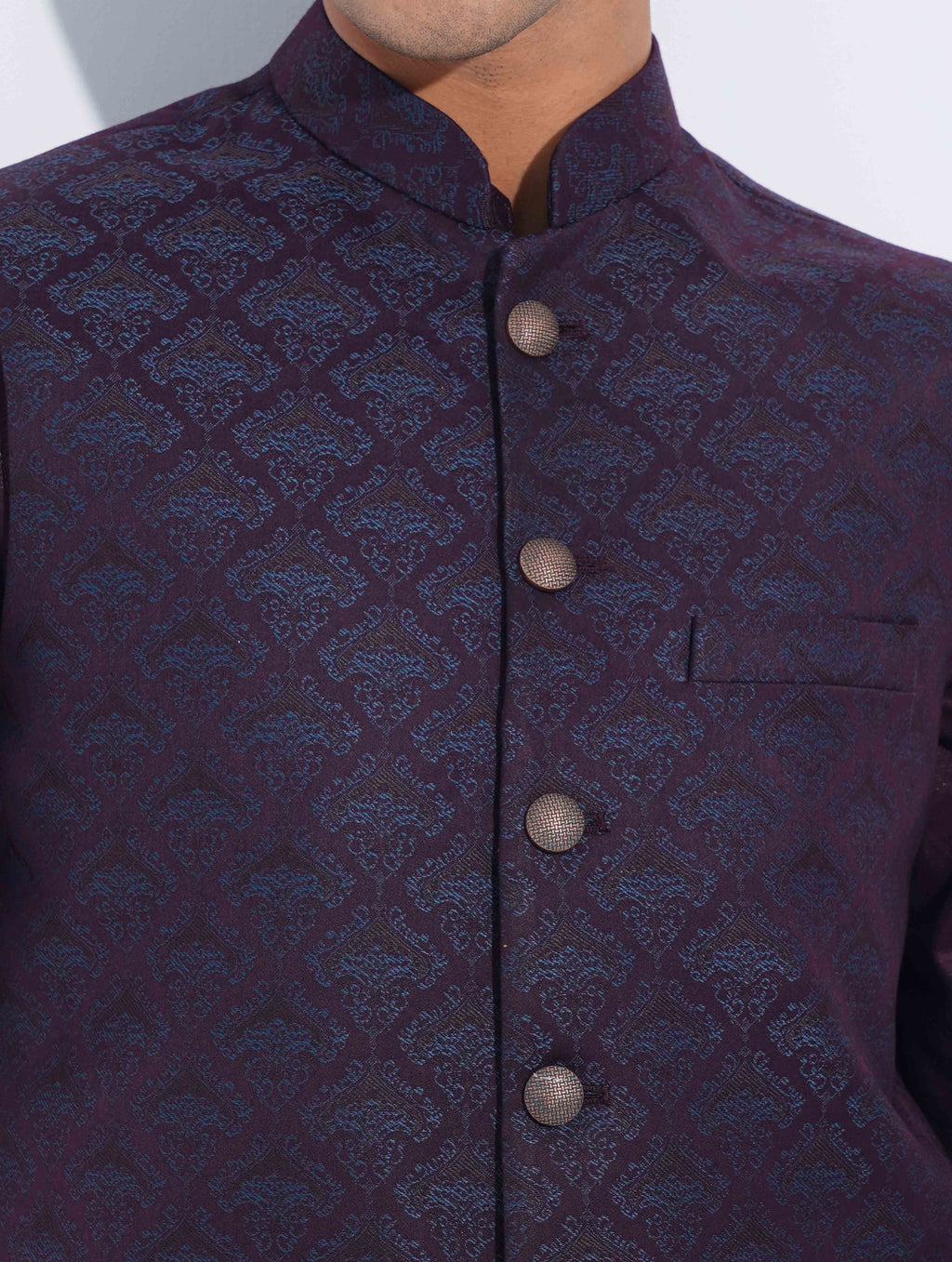 Bluish Purple printed Premium Koti