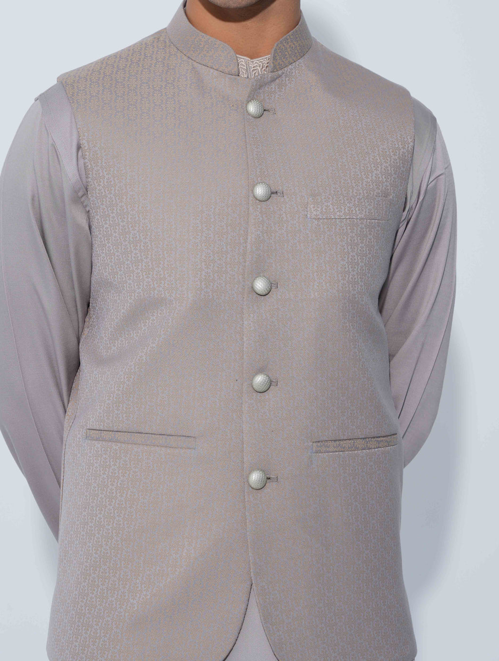 Beige Golden printed Premium Koti