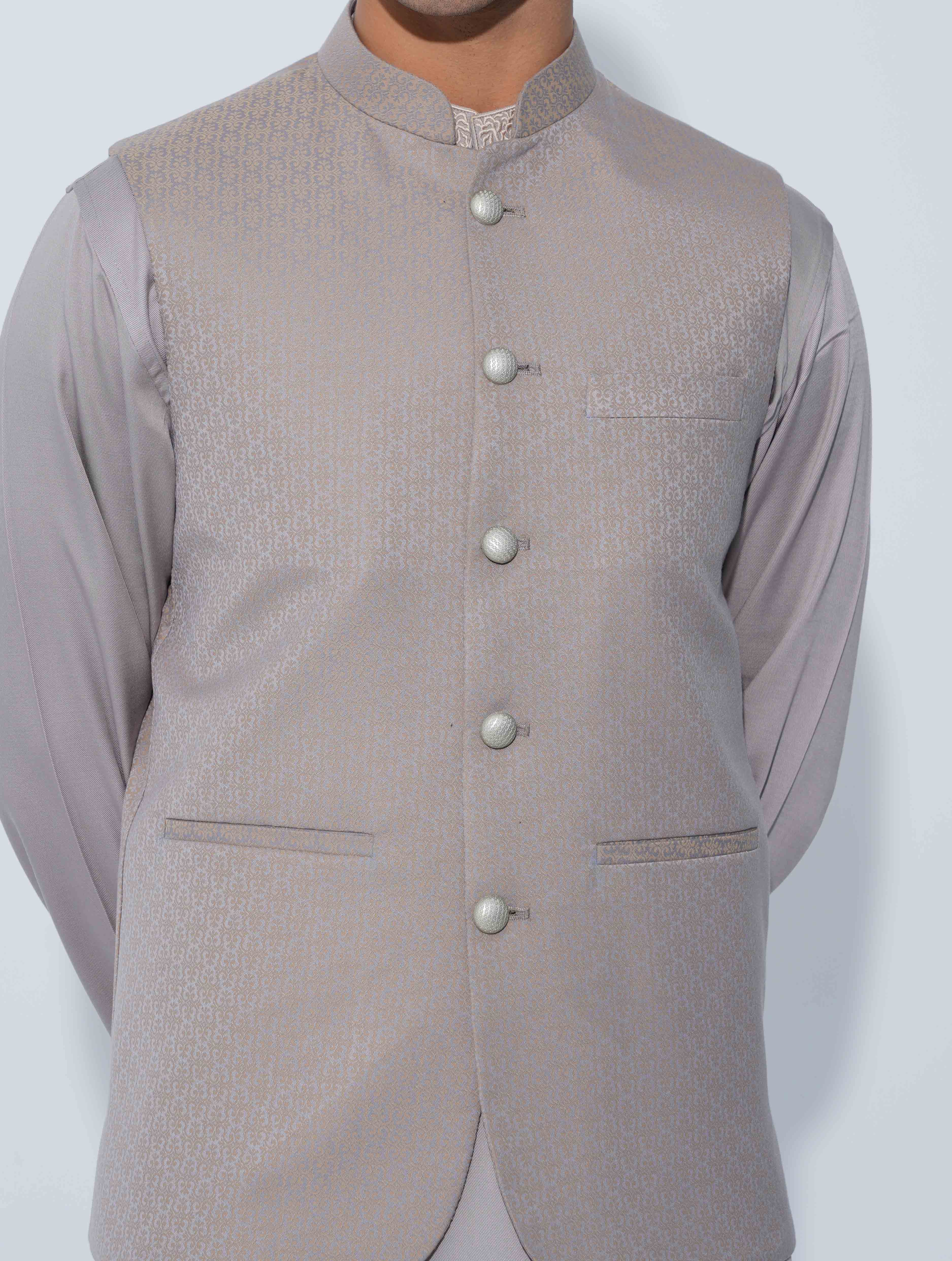 Beige Golden printed Premium Koti