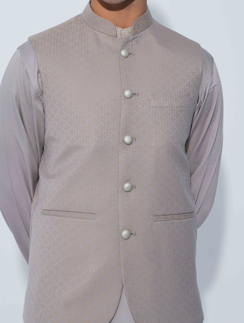Beige Golden printed Premium Koti