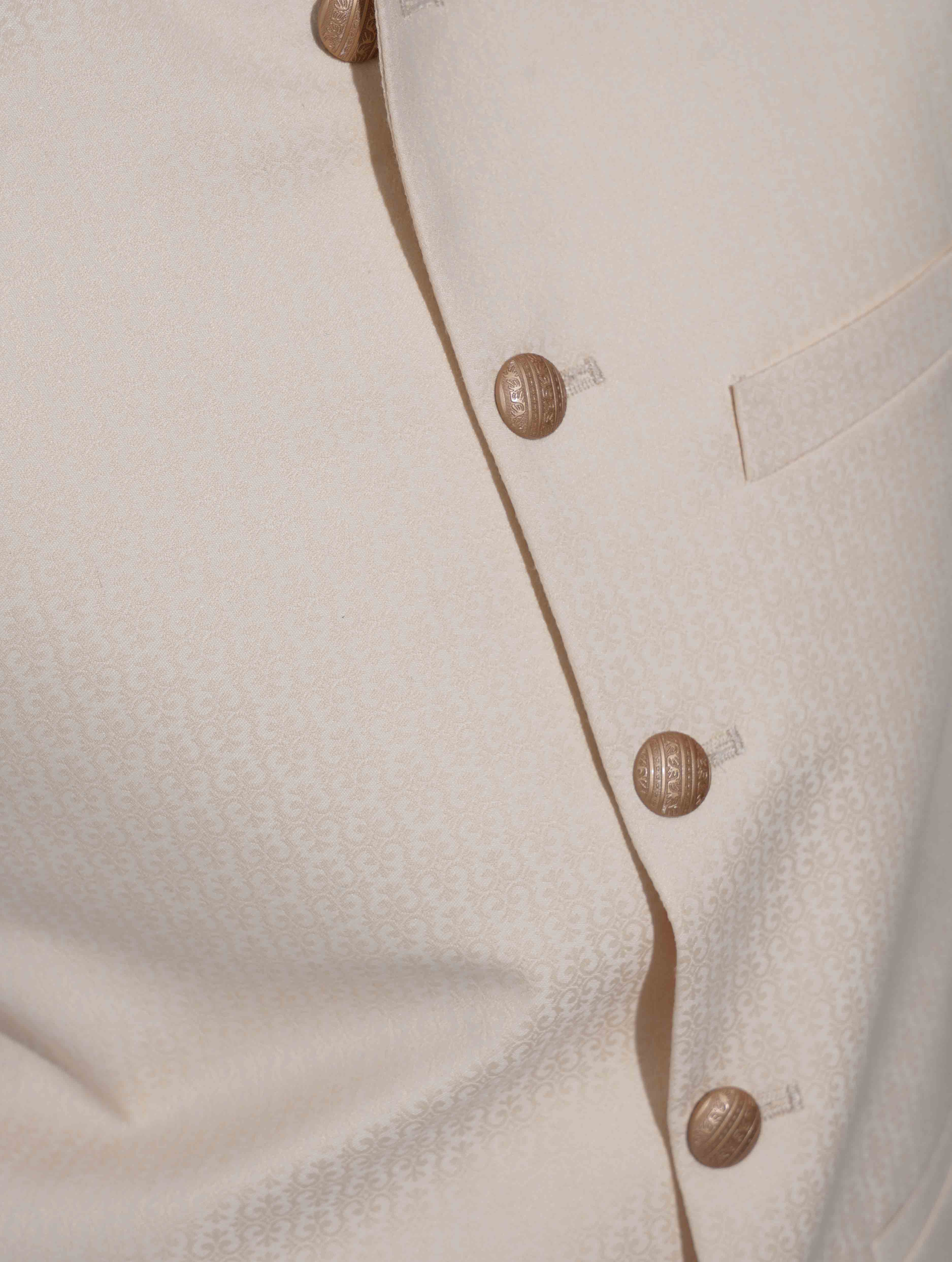 Cream Printed Premium Koti