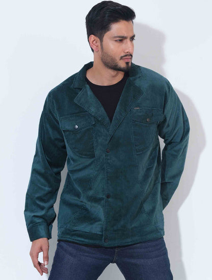 Green Cord premium double pocket jacket