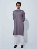 Bluish Ash Minimal Print Panjabi