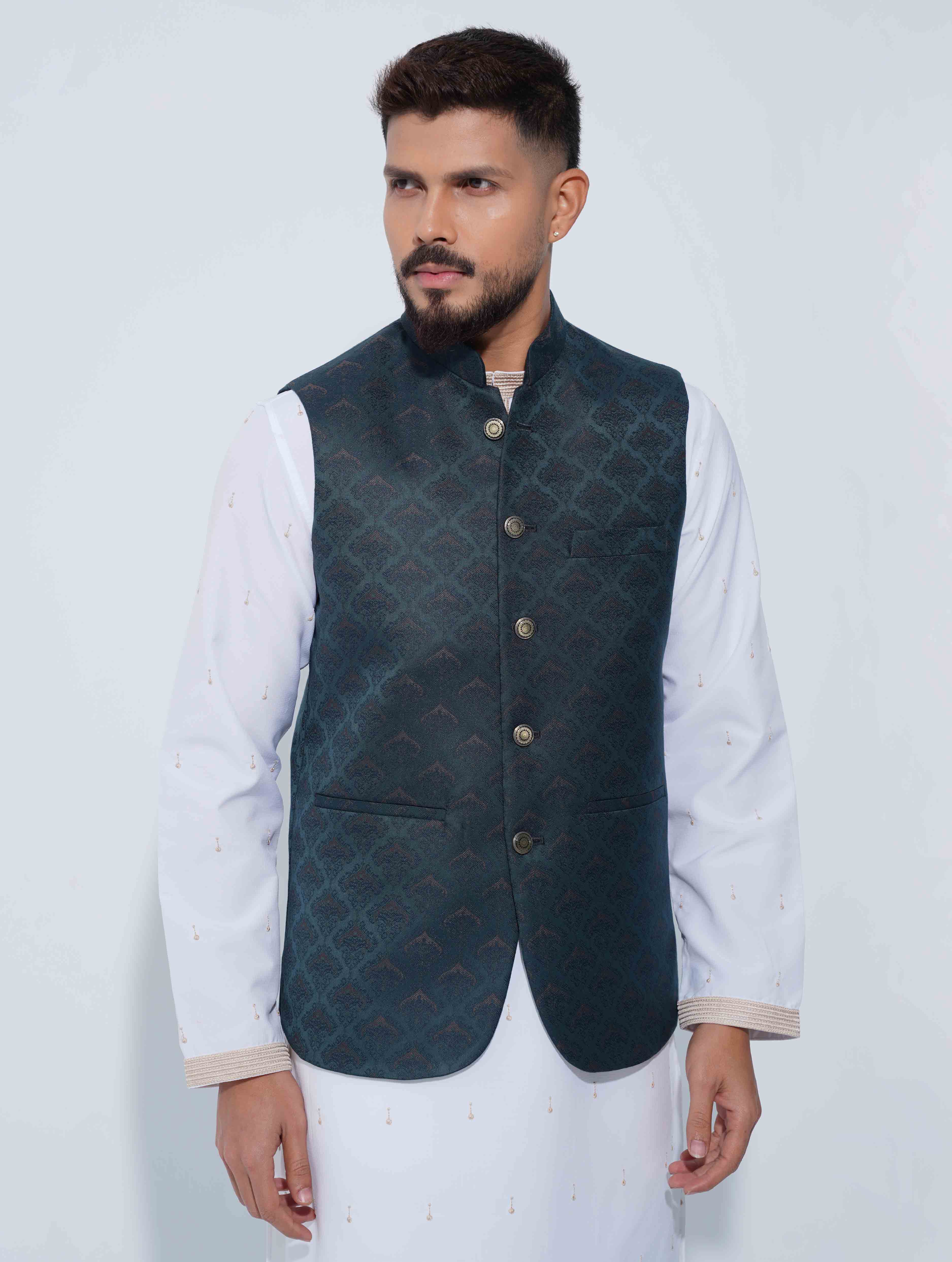 Sea green printed Premium Koti