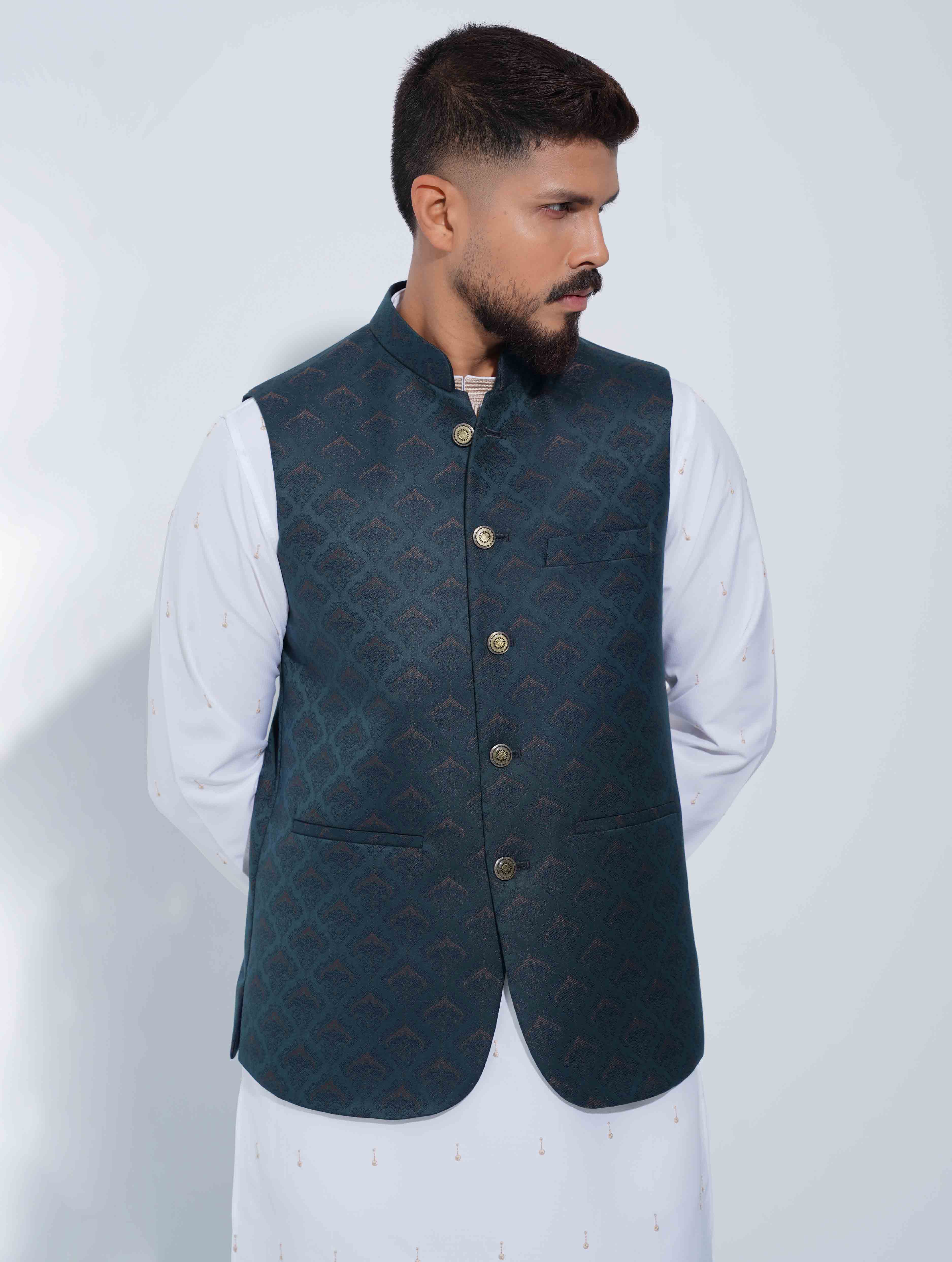 Sea green printed Premium Koti