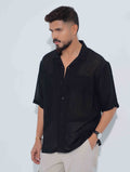 Black stripe texture Havana Shirt