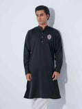 Black chest Logo embroidered panjabi