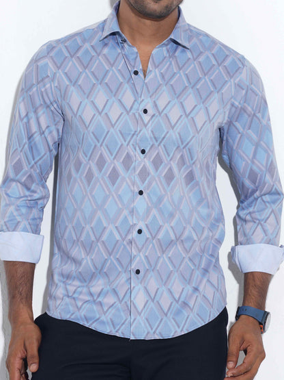 Sky diamond printed premium full sleeve
