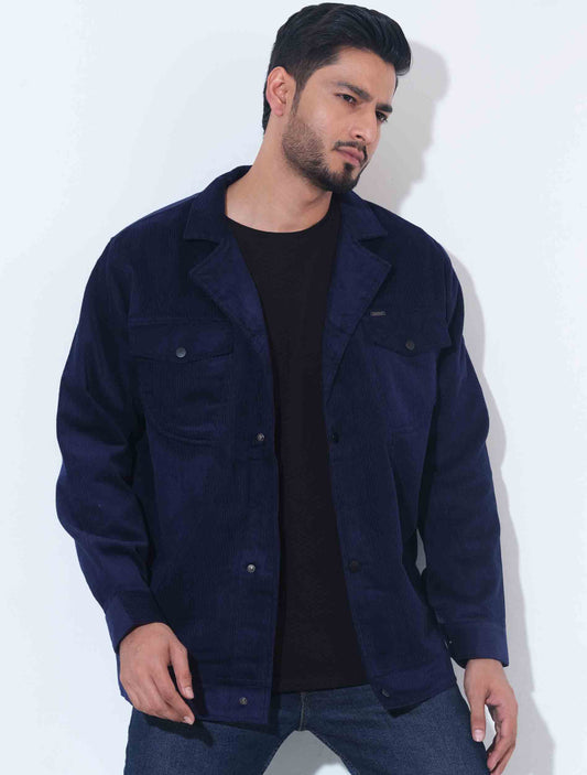 Blue Cord premium double pocket jacket