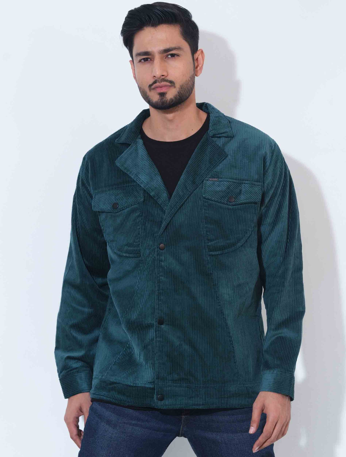 Green Cord premium double pocket jacket