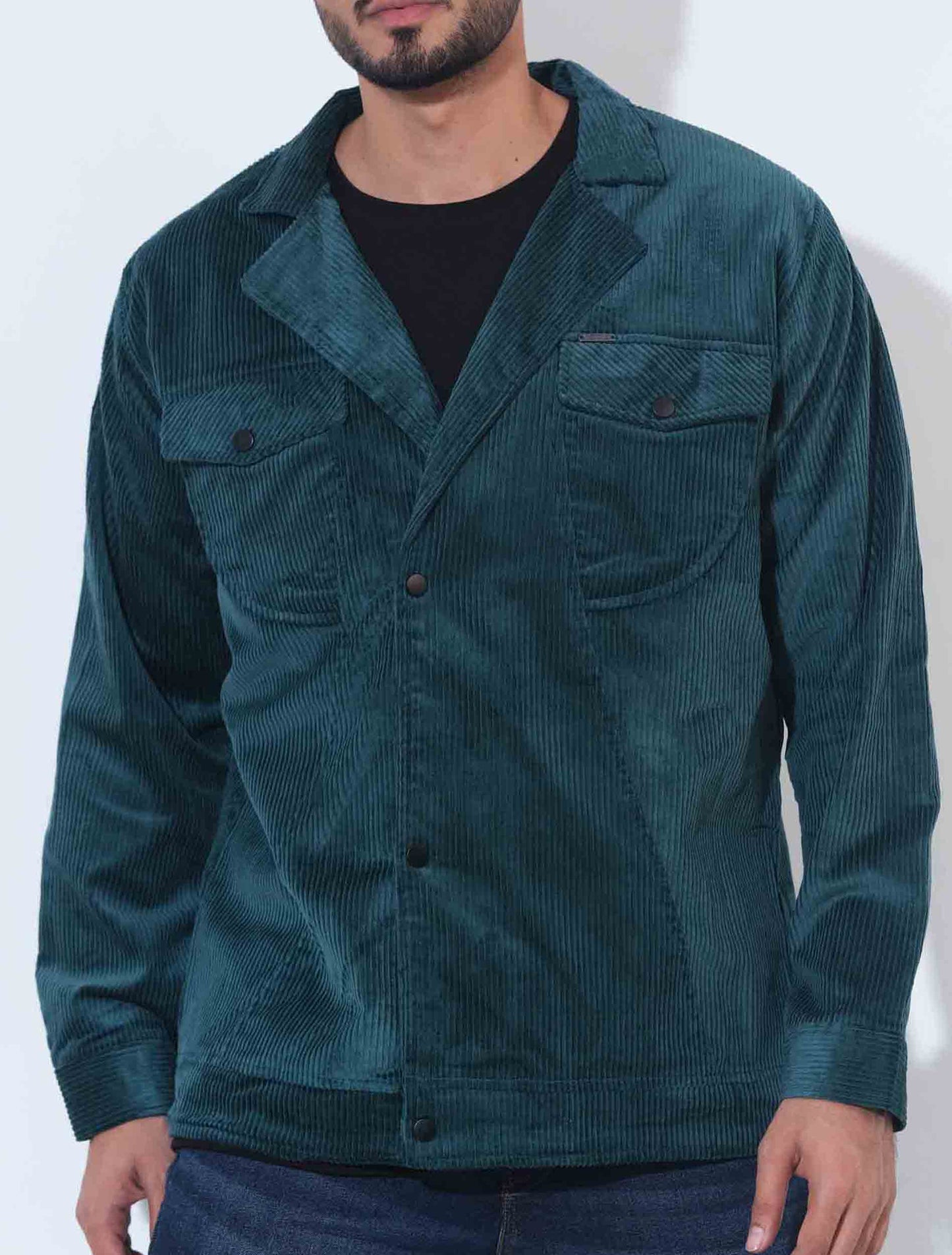 Green Cord premium double pocket jacket