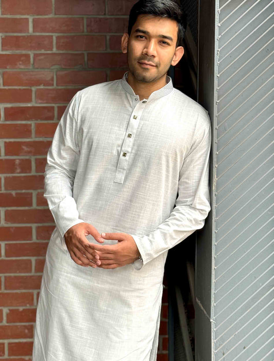 Pearl River texture embroidery Premium Panjabi