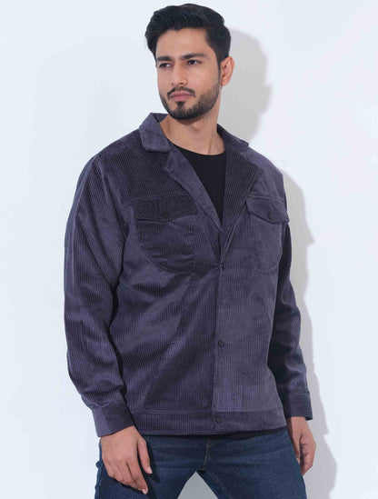 Grey Cord premium double pocket jacket