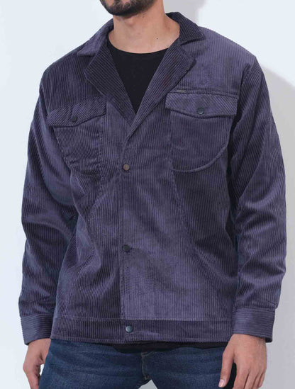 Grey Cord premium double pocket jacket