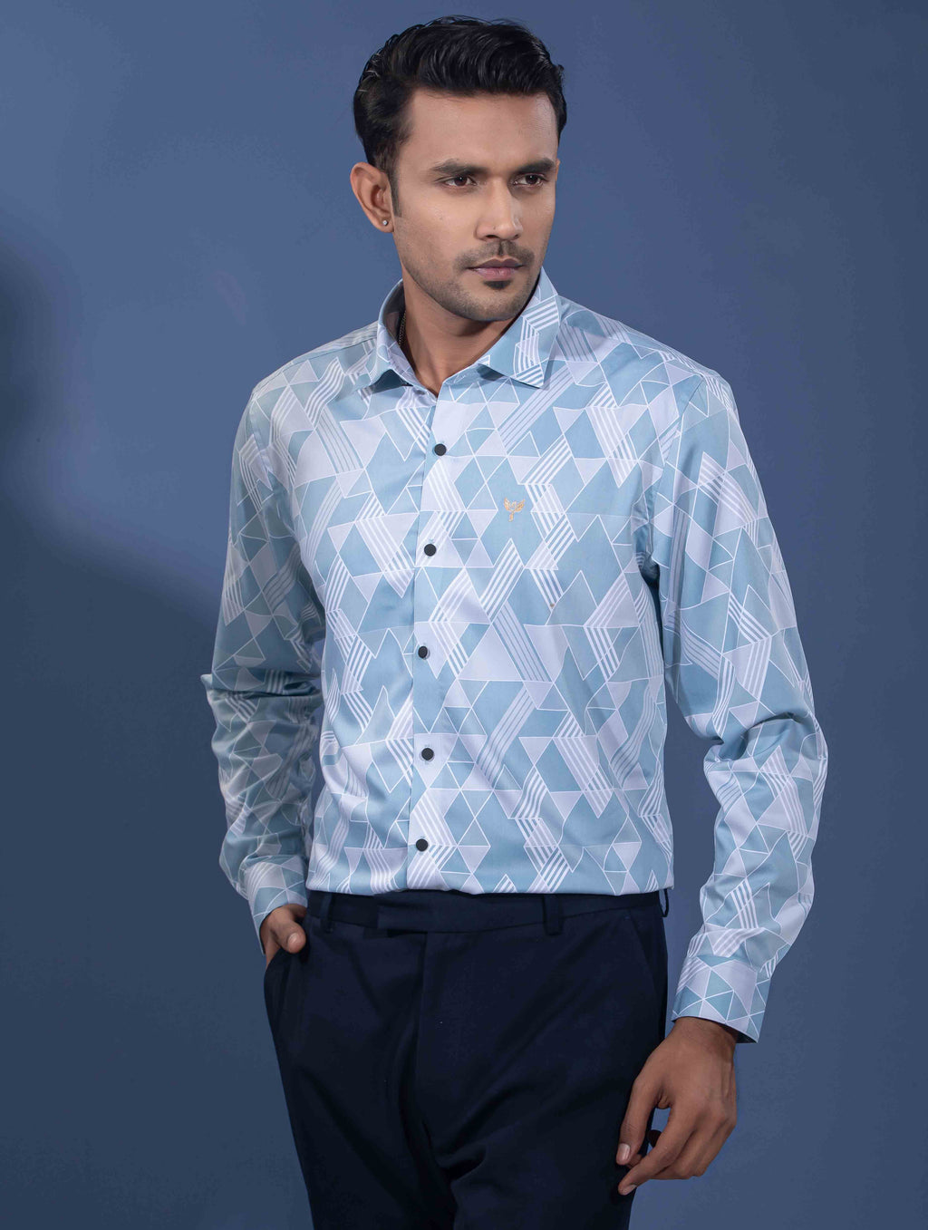 Ash sky Border abstract Printed premium Full sleeve