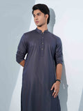 Ink Blue Premium Minimal Print Panjabi