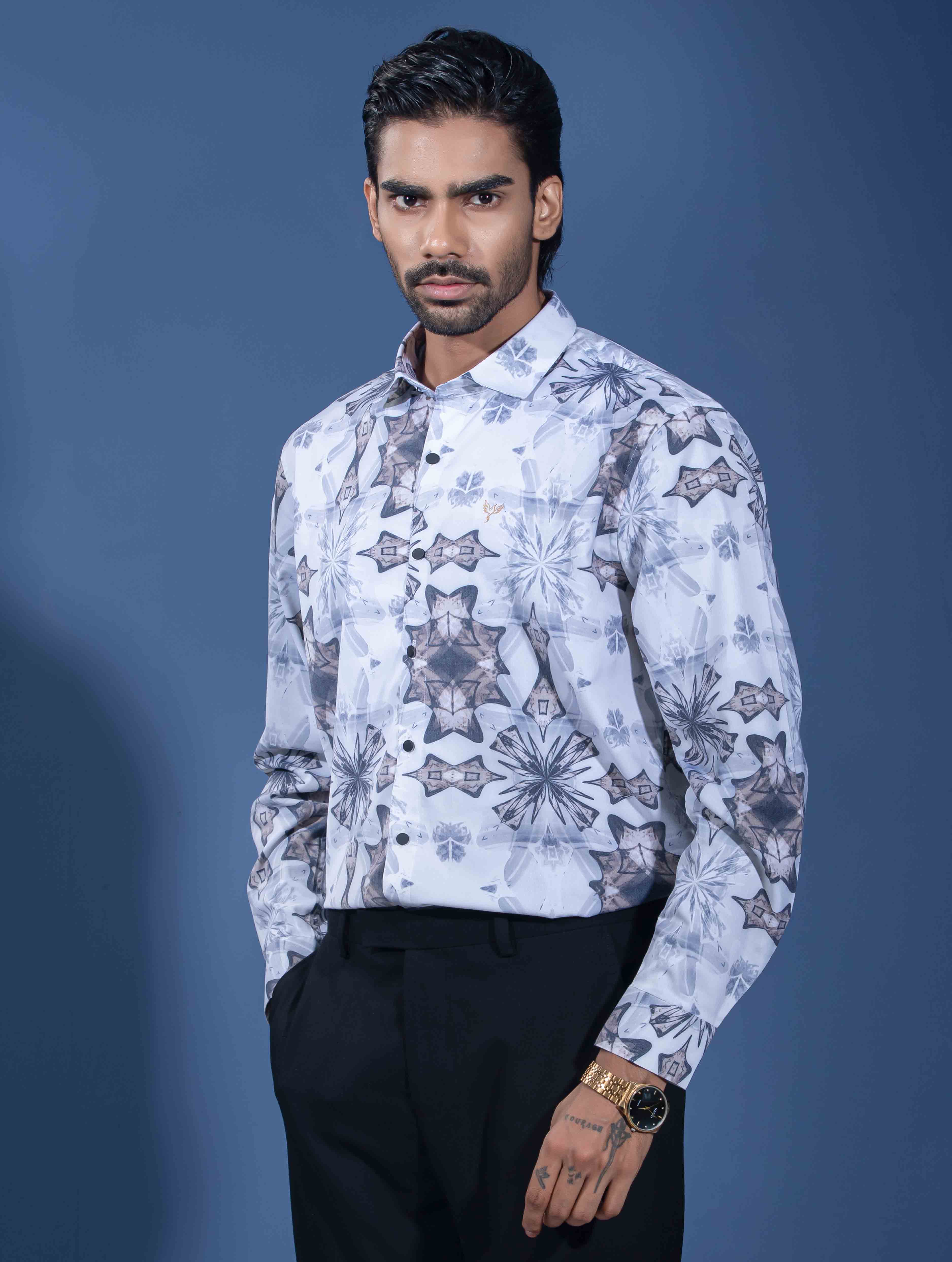 Off-White Trippy Printed premium full sleeve shirt